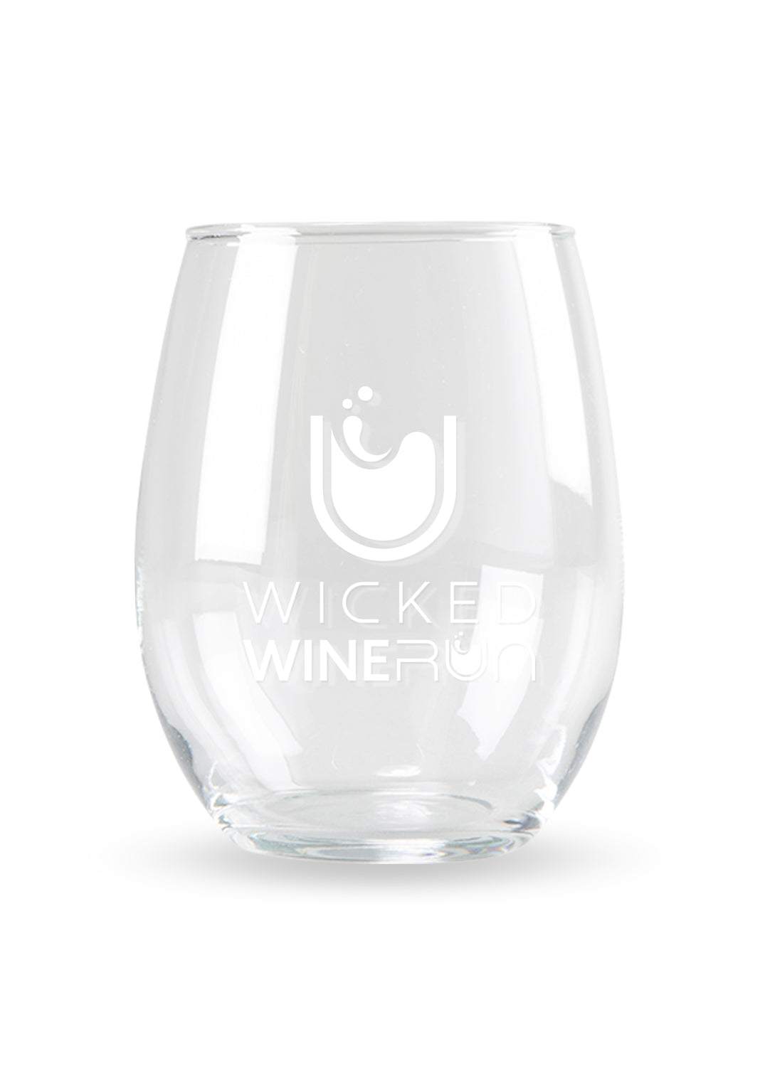 9oz Wicked Wine Run Etched Wine Glass