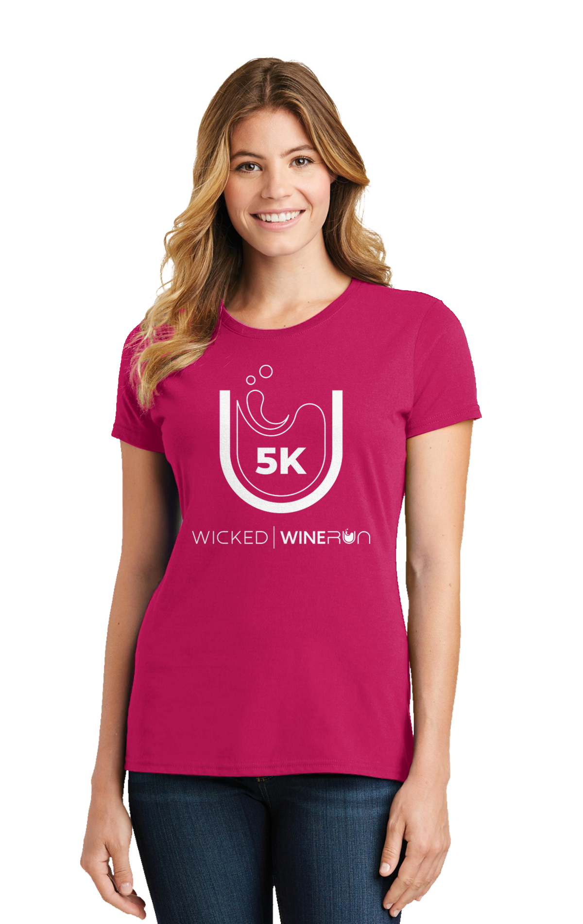 5K T-Shirt Red on Red