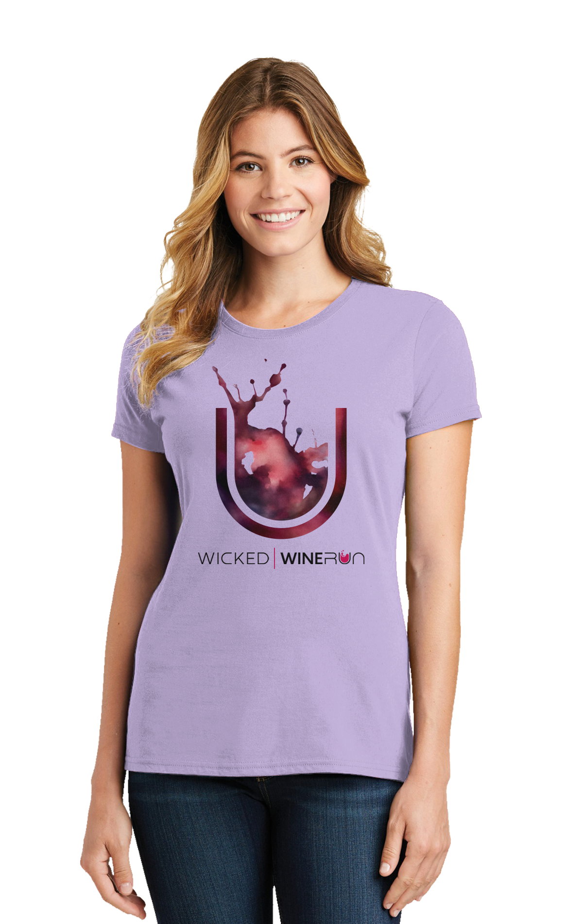 Red Wine Splash on Lavender