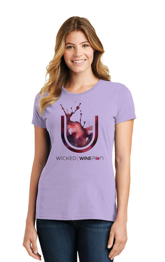 Red Wine Splash on Lavender