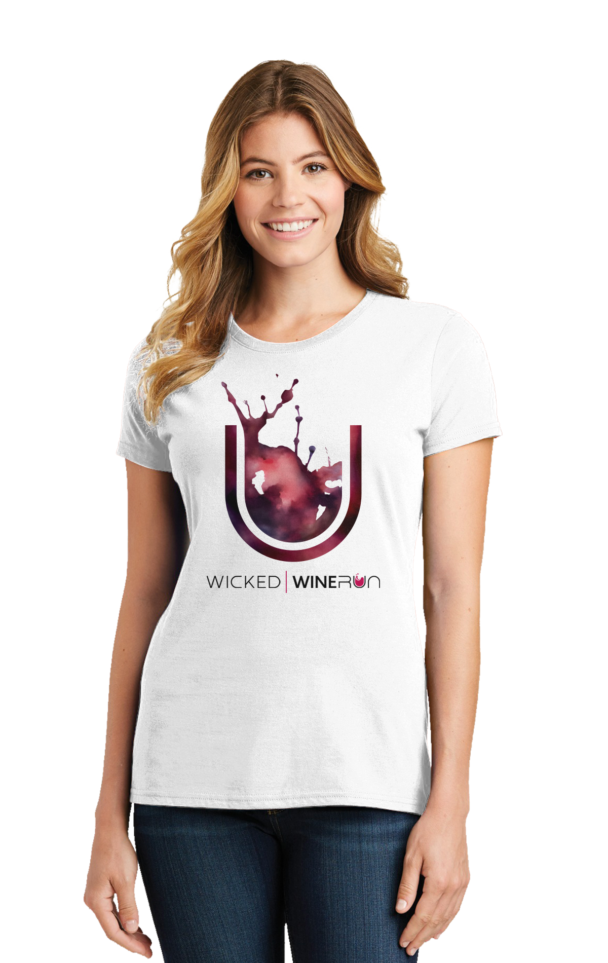Red Wine Splash on White