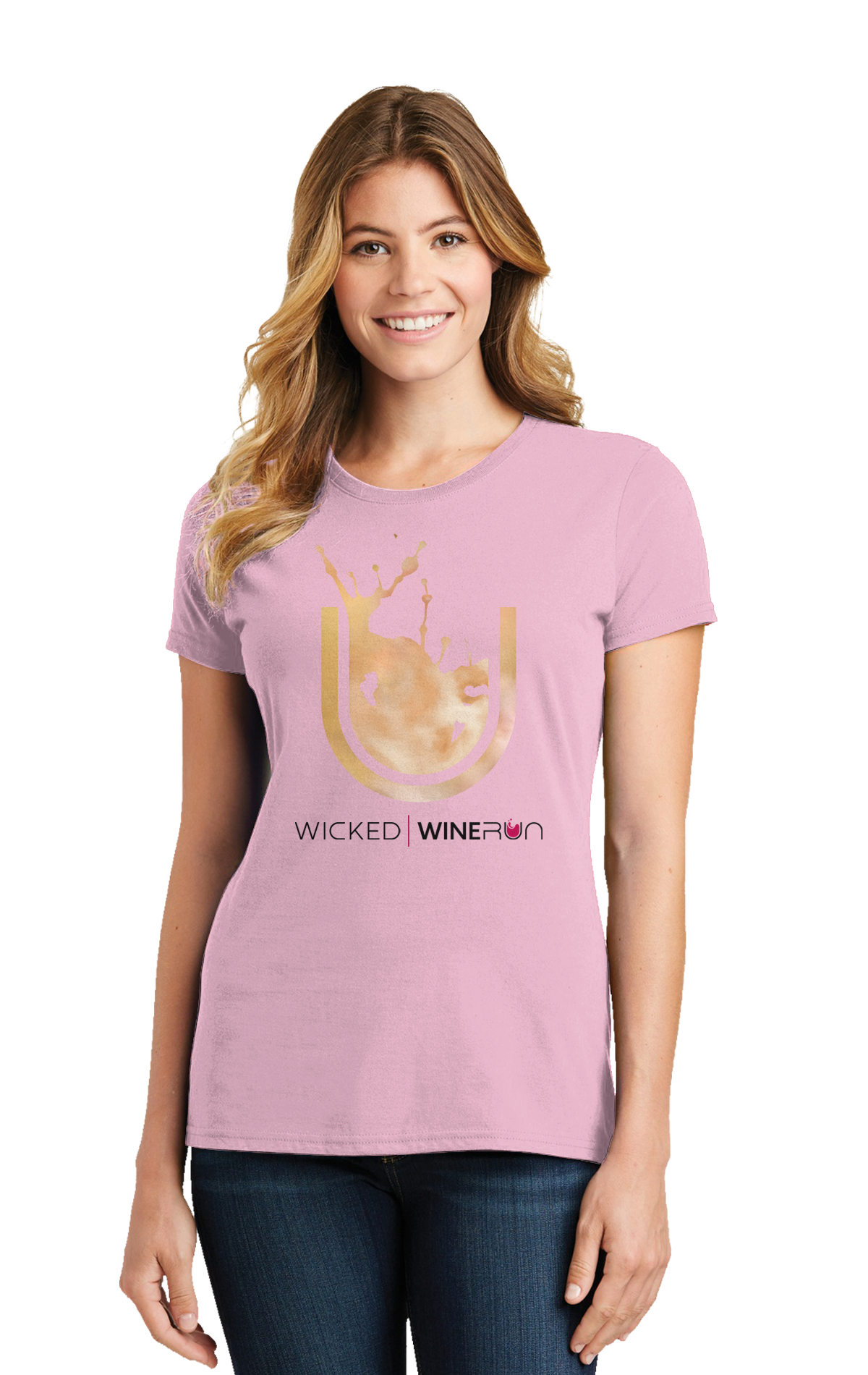 White Wine Splash on Pink