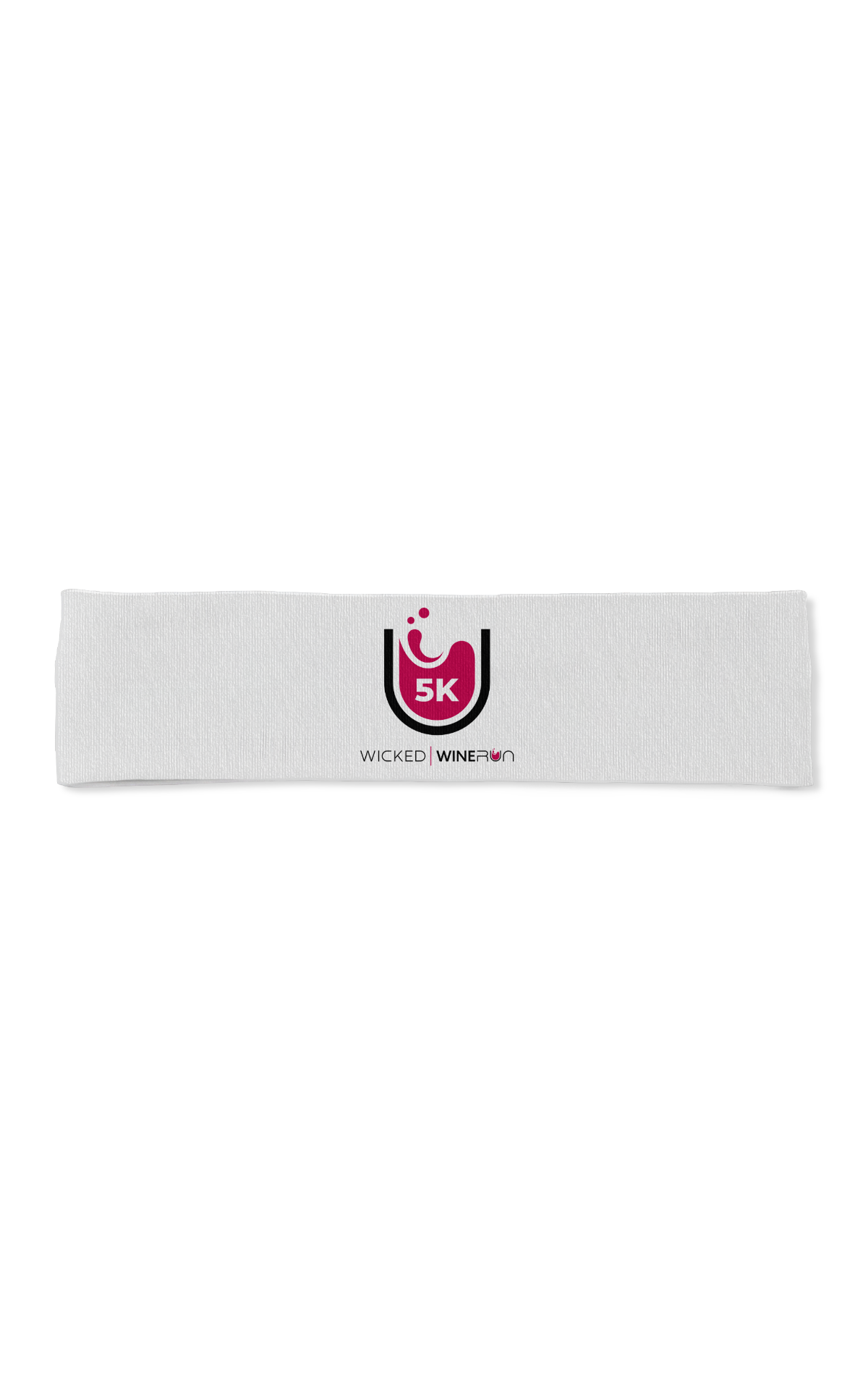 Wicked Wine Run Wine Glass Bondi Bands - White