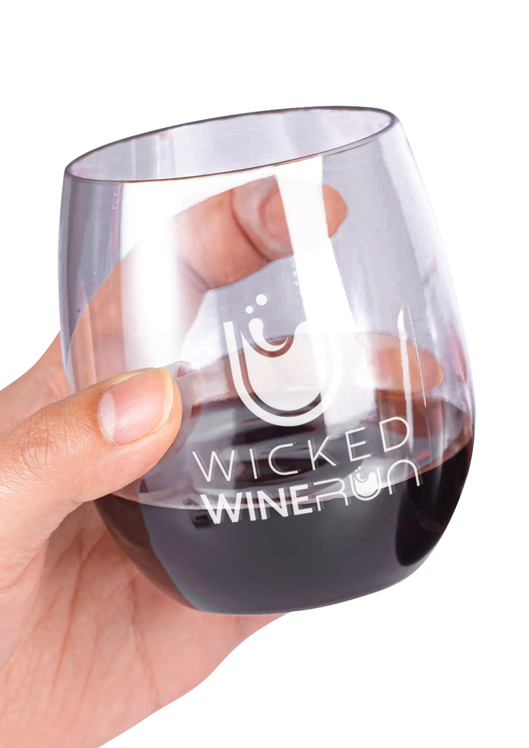 9oz Wicked Wine Run Etched Wine Glass