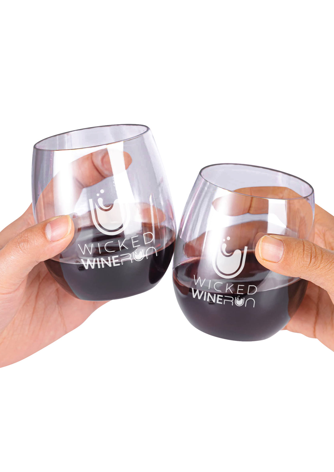 9oz Wicked Wine Run Etched Wine Glass